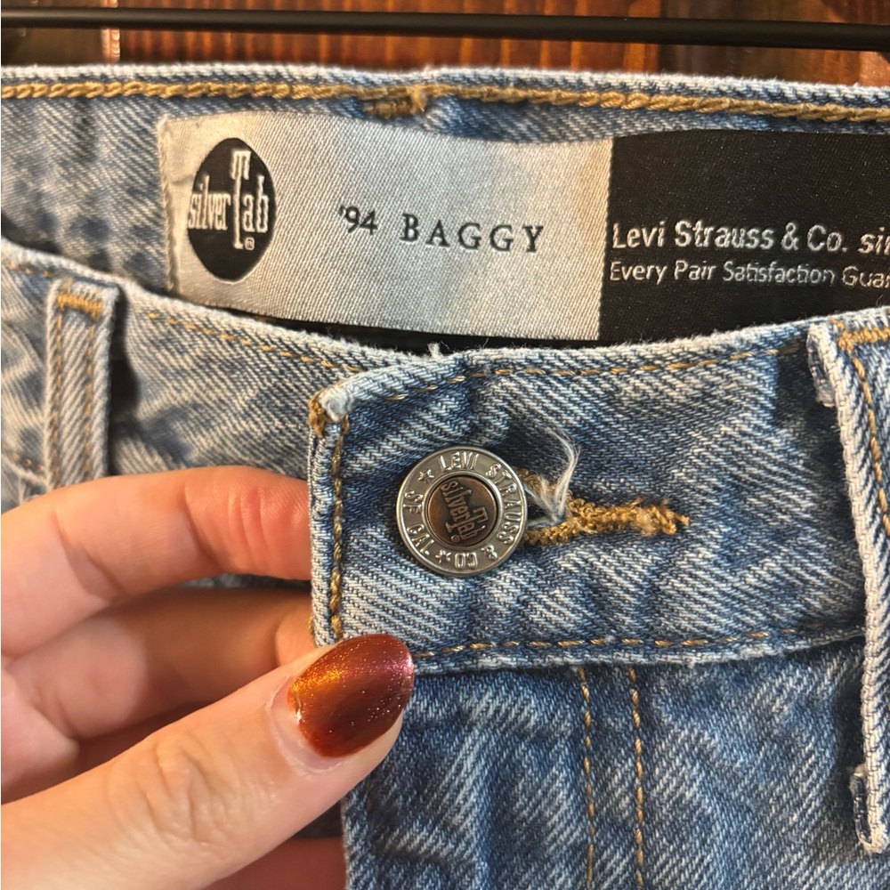 Levi's Silver Label Women's Blue Baggy Jeans